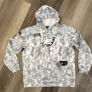 Nike NWT Philadelphia Eagles Authentic 2024 NFL Salute to Service Hoodie Size XL